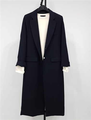 (Pre-Order) Stylish Long Jacket Coat (Beige/Gray/DarkNavy) (will ship within 1~2 weeks)