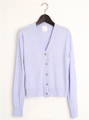 (Pre-Order) Round Knit Cardigan (Ivory/Violet/Red/Black) (will ship within 1~2 weeks)