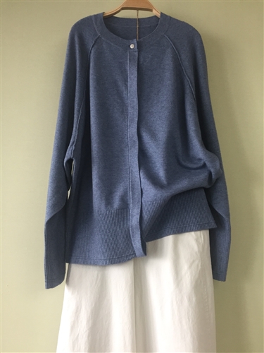 (Pre-Order) Blue Knit Cardigan (will ship within 1~2 weeks)