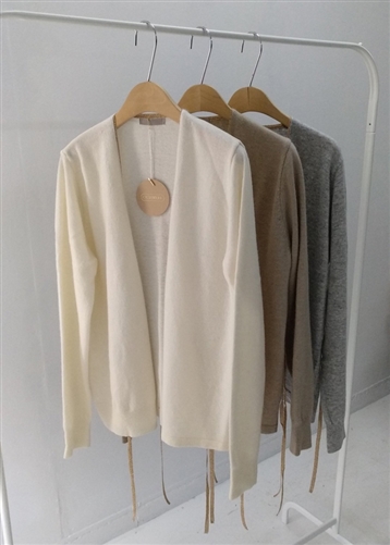 (~11/04) Gold Line Cashmere Cardigan (Beige/Gray/Ivory) (will ship within 1~2 weeks)