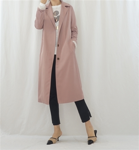 Sandro Trench Coat (Beige/Navy/Pink) (will ship within 1~2 weeks)