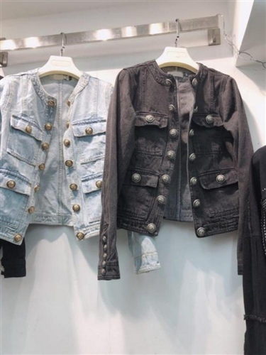 Jean Jacket (Blue/Black) (55/66) (will ship within 1~2 weeks)