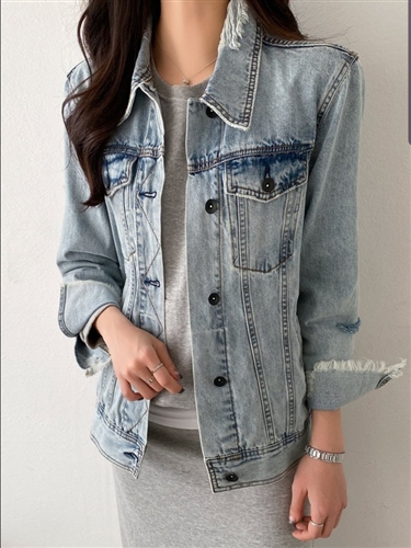 Vintage Jean Jacket (will ship within 1~2 weeks)