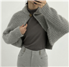 Gray Luxury Bolero Cardigan (will ship within 1~2 weeks)