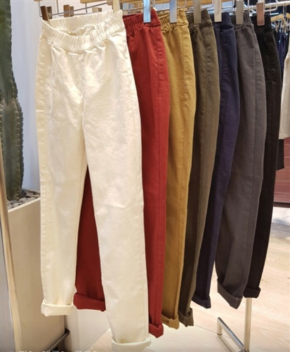 (Pre-Order) Fall Skinny Jeggings (S/M/L) (White/Wine/Beige/ Khaki/Navy/Charcoal/Black) (will ship within 1~2 weeks)