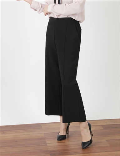 (2nd Reorder) Black Spring Pintuck Pants (L)