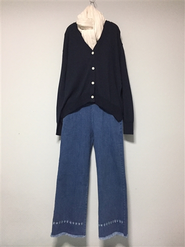 (Best; 3rd Reorder) Light Jean Point Denim Pants (M)