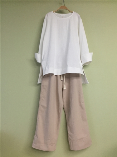 (Pre-Order) Spring Cotton Pants (Ivory/Beige/Pink/Mint/Black) (S/M) (will ship within 1~2 weeks)