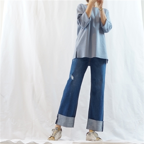 (Best; 3rd Reorder) Folded Jeans (M)