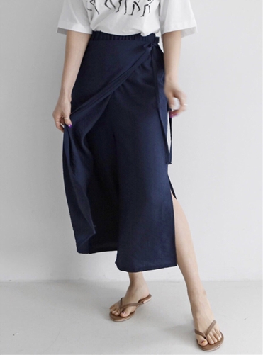 (Best; Back-Order; 2nd Reorder) Navy Skirt Pants (will ship within 1~2 weeks)