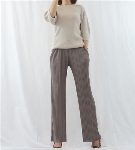 (Best; Back-Order; 3rd Reorder) KhakiGray Pleated Pants (will ship within 1~2 weeks)