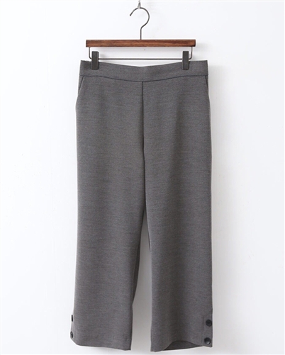 (Pre-Order) Gray Side Button Pants (will ship within 1~2 weeks)