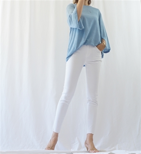 (Must-Have; Best; Back-Order; 2nd Reorder) White Skinny Jeans (S/M/L) (will ship within 1~2 weeks)