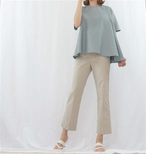 (Best; 3rd Reorder) Beige Linen Formal Pants (S)