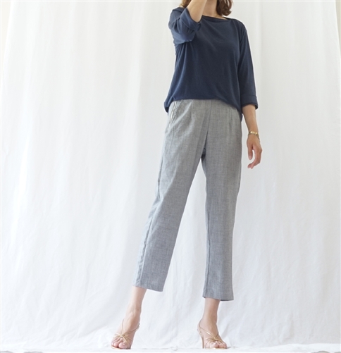 (Best; 3rd Reorder) Gray Summer Side Zipper Formal Pants