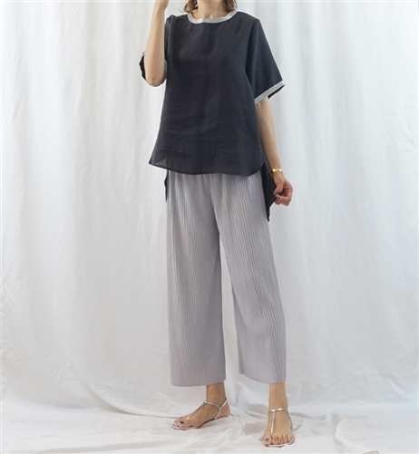 (Best; Back-Order; 2nd Reorder) Gray Pleated Pants (will ship within 1~2 weeks)