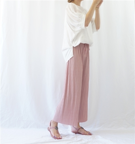 (Best; Back-Order; 2nd Reorder) IndiPink Pleated Pants (will ship within 1~2 weeks)