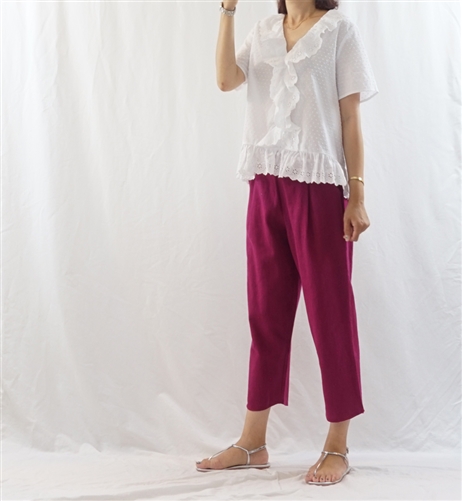 (Best; 2nd Reorder) Pink Linen Pants (8ë¶€)