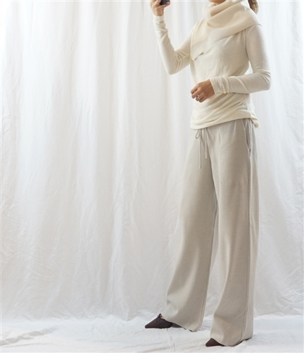 Beige Cashmere Knit Pants (will ship within 1~2 weeks)