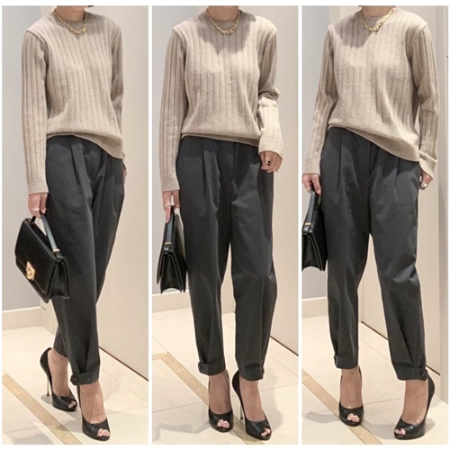 Vanessa Button Pants (MintKhaki/Beige/DeepGray) (will ship within 1~2 weeks)