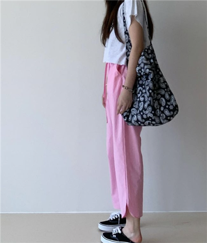 Pink Cotton Pants (will ship within 1~2 weeks)
