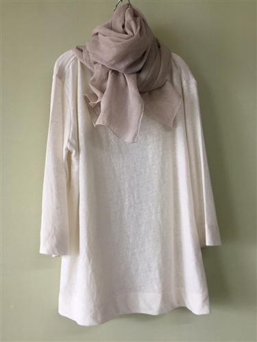 (Best; 3rd Reorder)Beige Linen Scarf