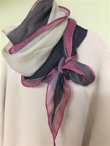 (Pre-Order) Pink Luxury Line Scarf (will ship within 1~2 weeks)