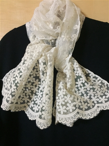 (Pre-Order) Luxury Lace Scarf (will ship within 1~2 weeks)
