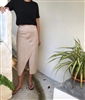Sophieh Avila Organic Cotton 100% Skirt (Black/Beige/Ivory) (55/66) (will ship within 1~2 weeks)