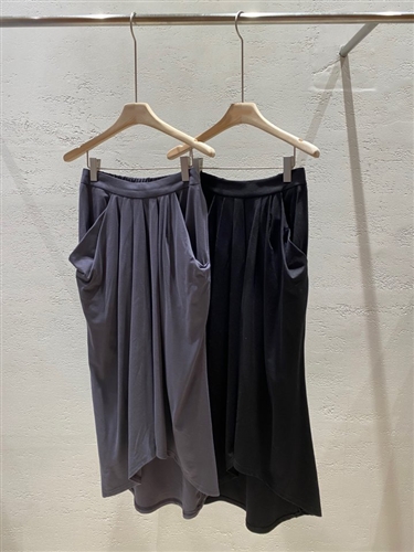 Lanvin Unbalanced Skirt (Black/Gray) (will ship within 1~2 weeks)