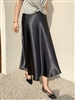 Satin Skirt (Black/Wine/Bronze/Pink/Mint/Beige/Cream) (will ship within 1~2 weeks)