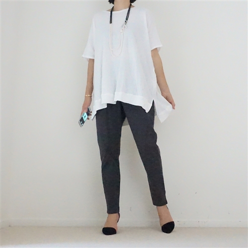 (2nd Reorder) White Linen&Cotton Boxy T