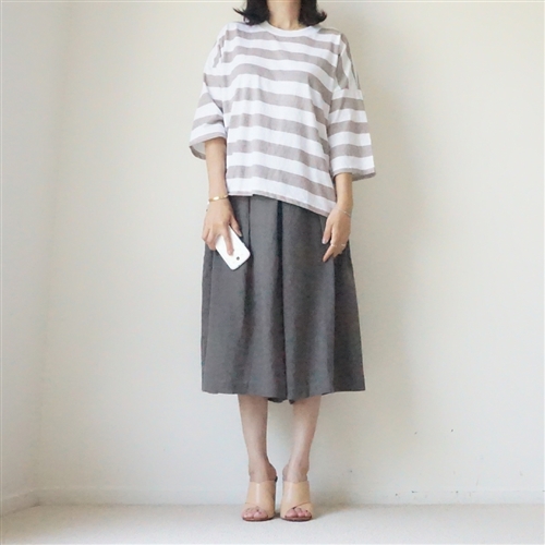 (3rd Reorder; Our Choice) Beige Stripe T