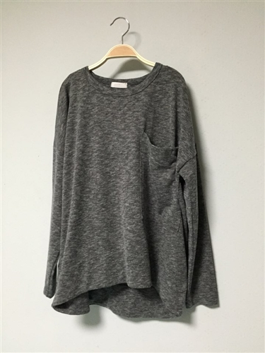 Gray Pocket Top