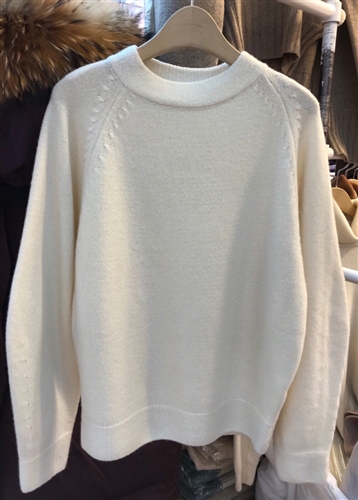 (Best; Back-Order; 4th Reorder) Cashmere Marang Knit (Ivory/Gray) (will ship within 1~2 weeks)