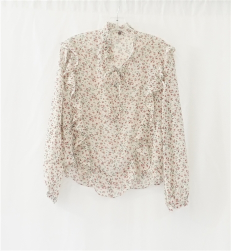 (Pre-Order) Ivory Flower Blouse (will ship within 1~2 weeks)