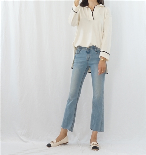 (Best; 2nd Reorder) Ivory Collar Knit