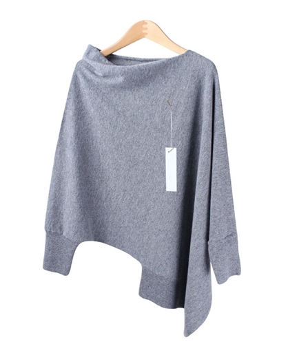 (~9/19) Cashmere Unbalanced Knit (Brown/Black/Gray) (will ship within 1~2 weeks)