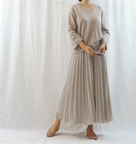 (Best; 3rd Reorder) Beige Wide Sleeve Knit