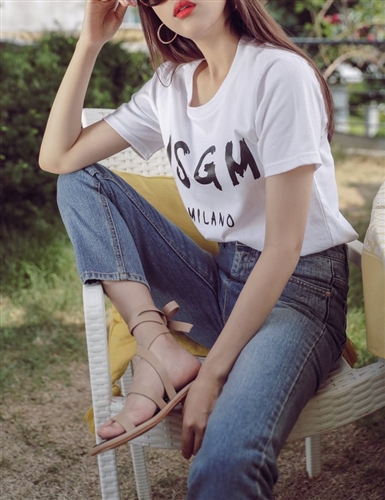 MSGM Top (Blue/Black/Gray/Ivory) (will ship within 1~2 weeks)