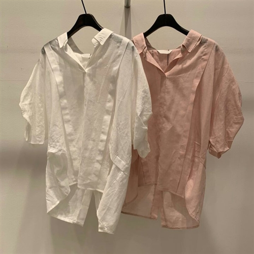 Vanessa Blouse (Ivory/Pink/SkyBlue/Green) (will ship within 1~2 weeks)