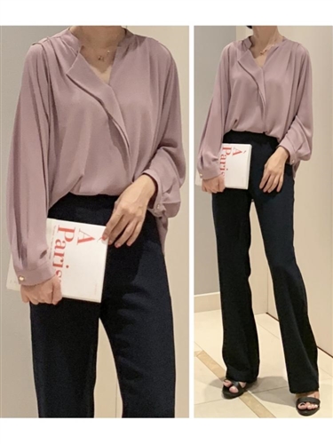 (Best) 2019Fall Version Chloe Blouse (Ivory/LightBeige/ChocoBrown/Black/Mint/Pink) (will ship within 1~2 weeks)