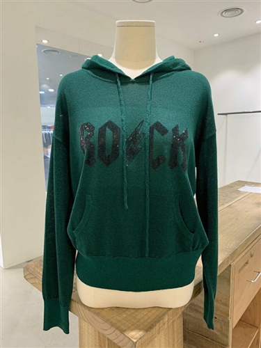 Green Rock Knit Hoodie (S/M/L) (will ship within 1~2 weeks)
