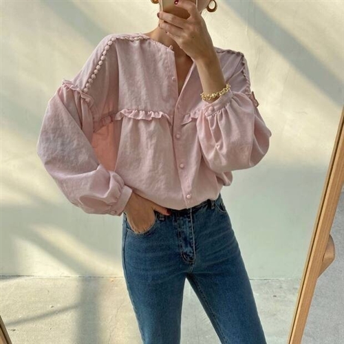 FW New Arrival Isabel Blouse (Pink) (will ship within 1~2 weeks)