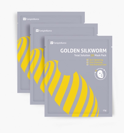 (1+1) FanipinKorea Golden Silkworm Total Solution Silk Mask (1Box=3ea)