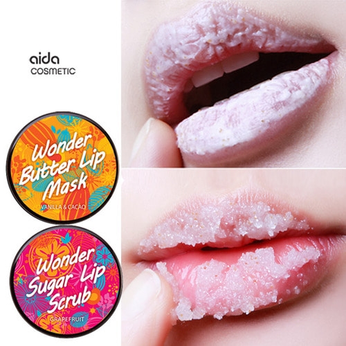 (1+1 : 2 Sets Event) Wonder Lip Scrub + Lip Mask Set