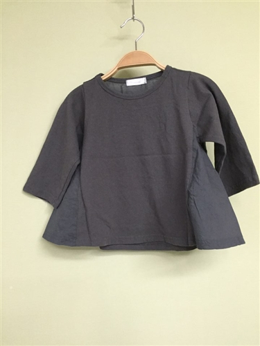 (Pre-Order) Back Shirring Top (S/M/L) (Charcoal/LightBeige) (will ship within 1~2 weeks)