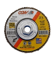 4.5" X 5/8"-11 FLAP DISC - 36 GRIT