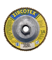 4.5" X 5/8"-11 FLAP DISC - 40 GRIT - TYPE 29- ZIRCOTEC PRODUCT