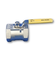 2" INLINE BALL VALVE - NPT - SS (REVERSE HANDLE)